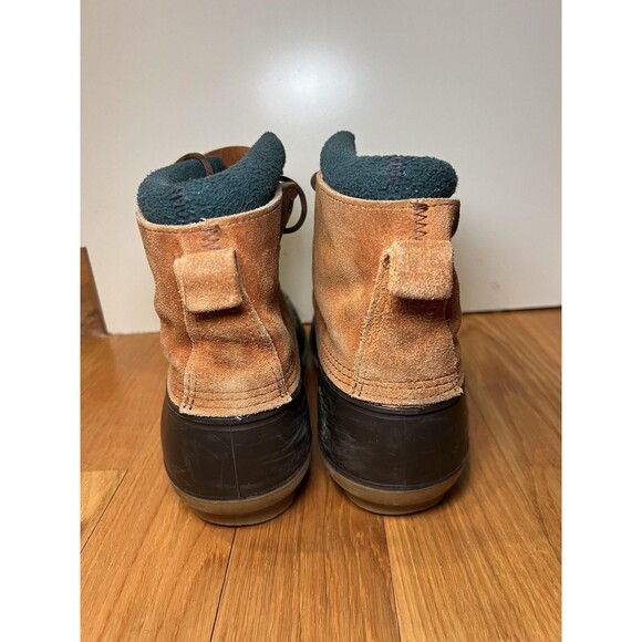 Vintage LaCrosse Boots Mens Size 13 Brown Suede Duck Snow Lined Polartec main image 4